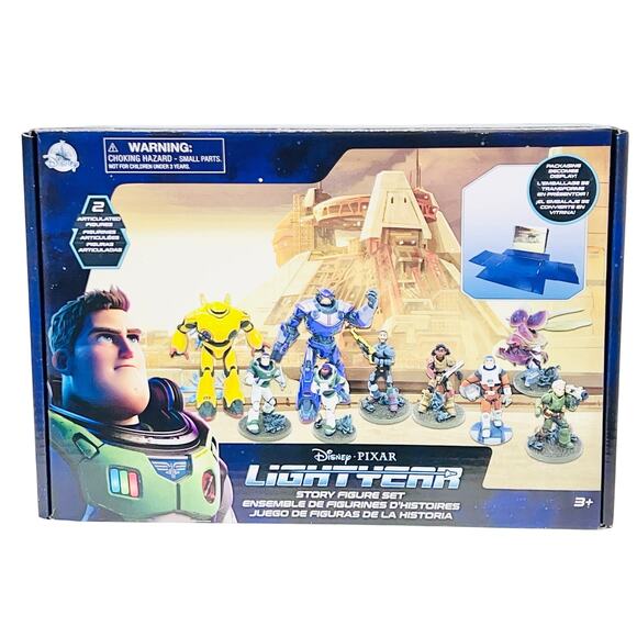 Disney Pixar Buzz Lightyear Story Figures Set of 9 with Display Box New Sealed - Picture 1 of 6